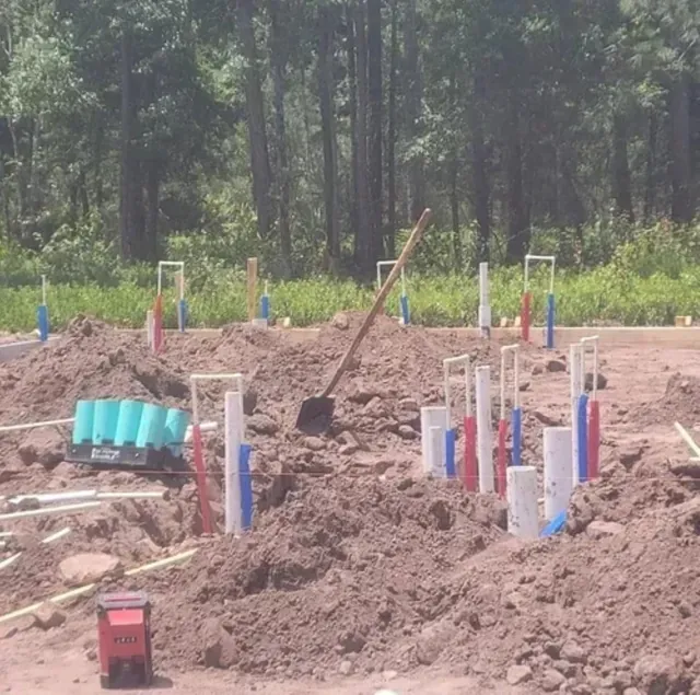 New construction plumbing rough-in