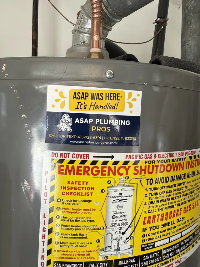 No hot water repair on site