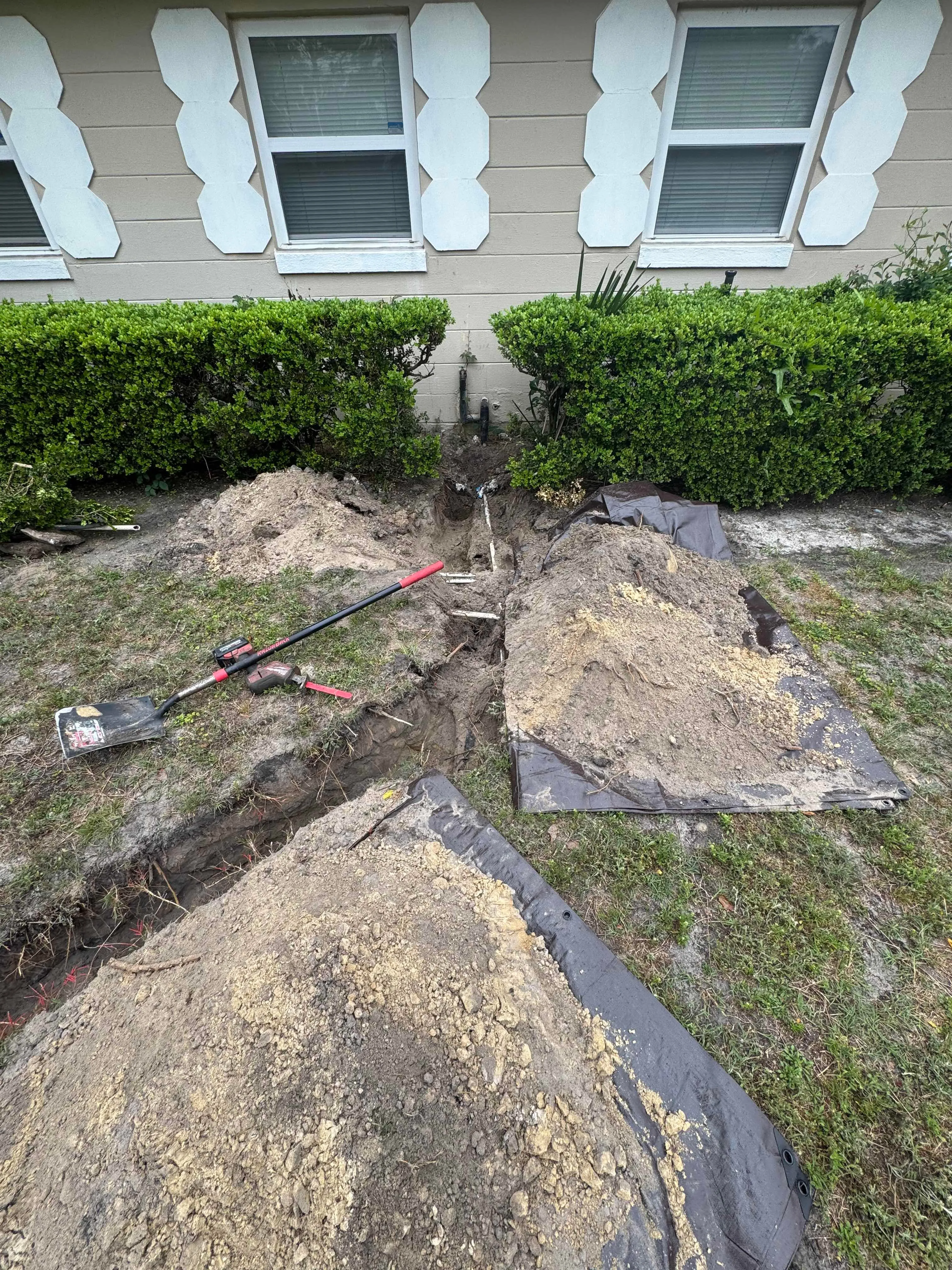 Middleburg plumber replacing a residential sewer line — R Stud Plumbing