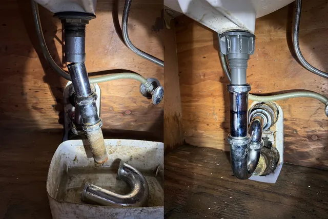 Sink drain leak repair