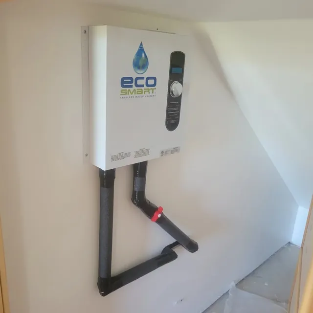 Tankless water heater install