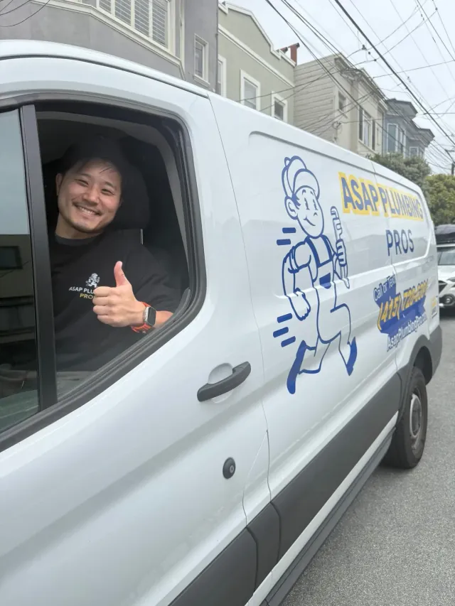 R Stud Plumbing service van